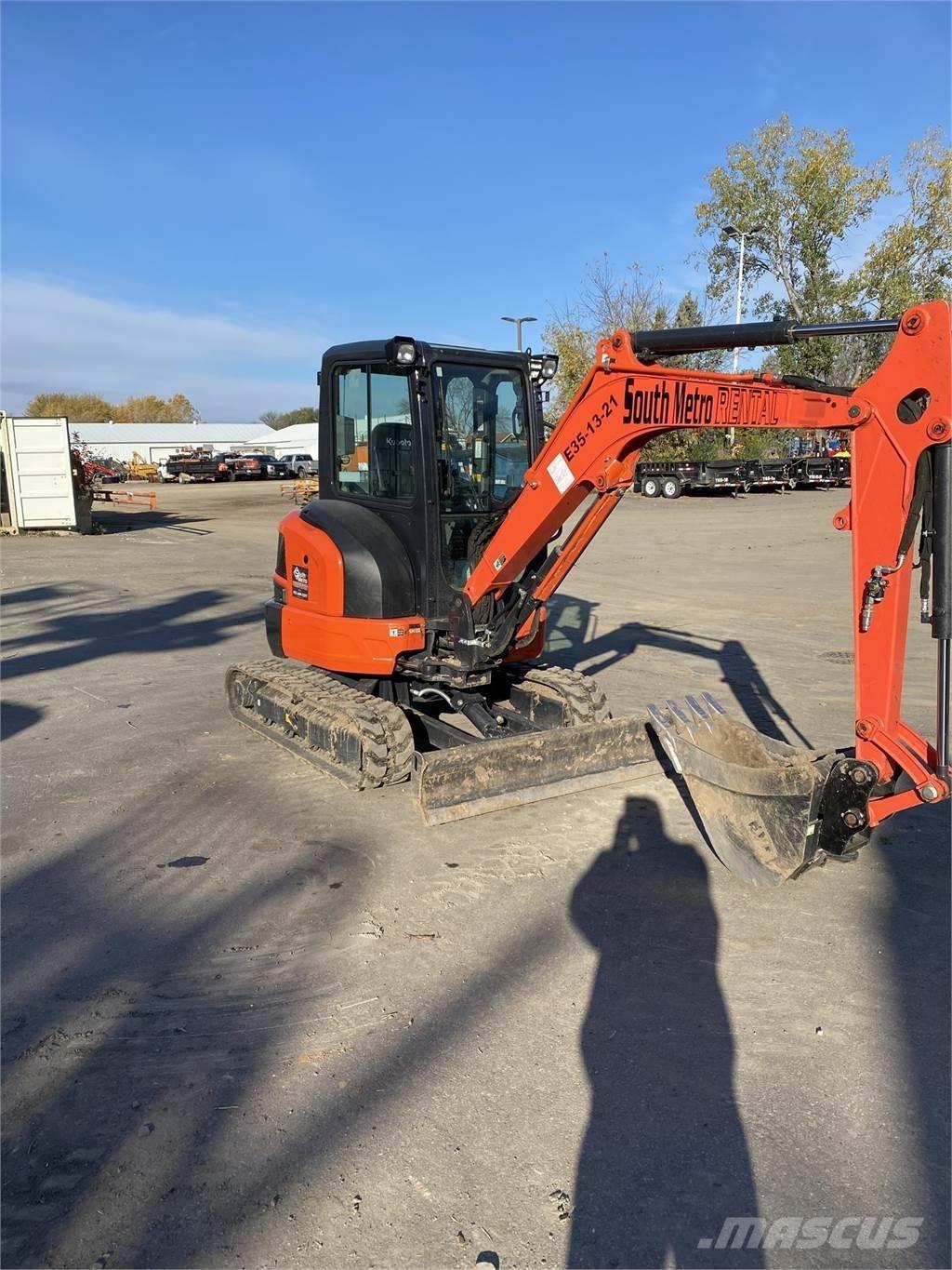 Kubota U35-4 Mini ekskavatörler, 7 tona dek