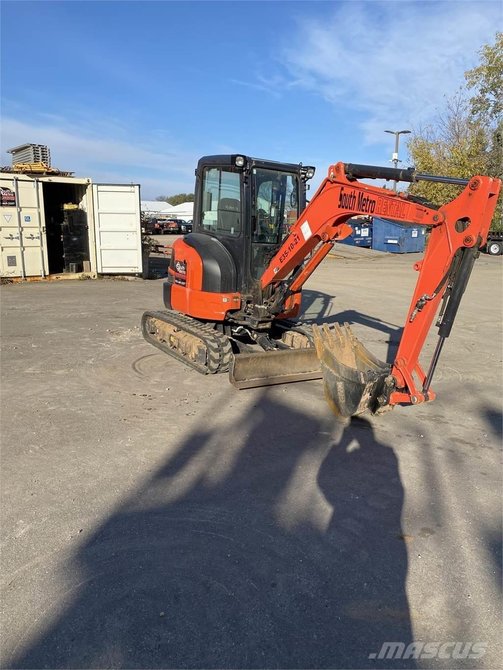 Kubota U35-4 Mini ekskavatörler, 7 tona dek