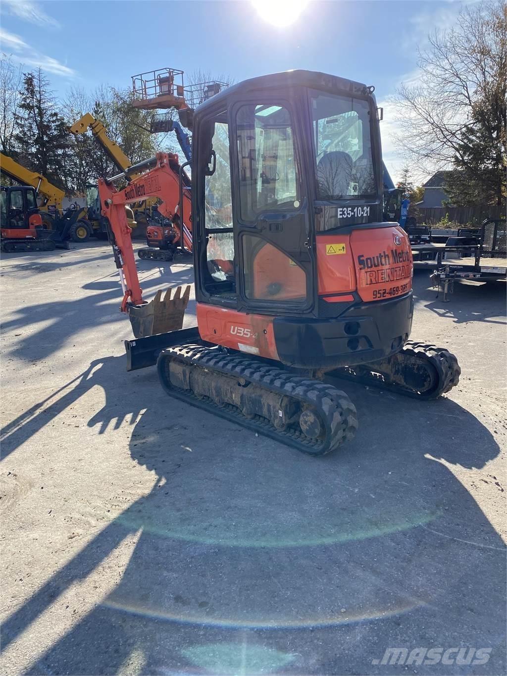 Kubota U35-4 Mini ekskavatörler, 7 tona dek