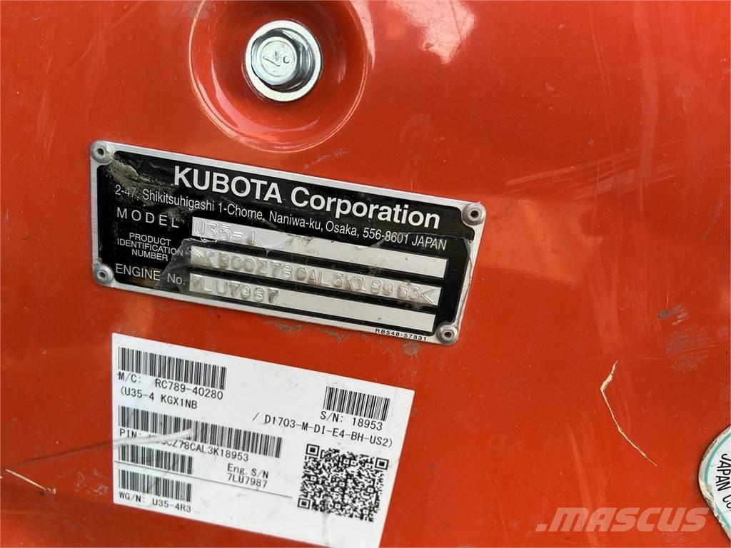Kubota U35-4 Mini ekskavatörler, 7 tona dek