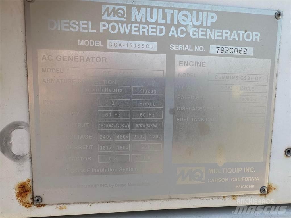 MultiQuip 150 KVA Diğer Jeneratörler