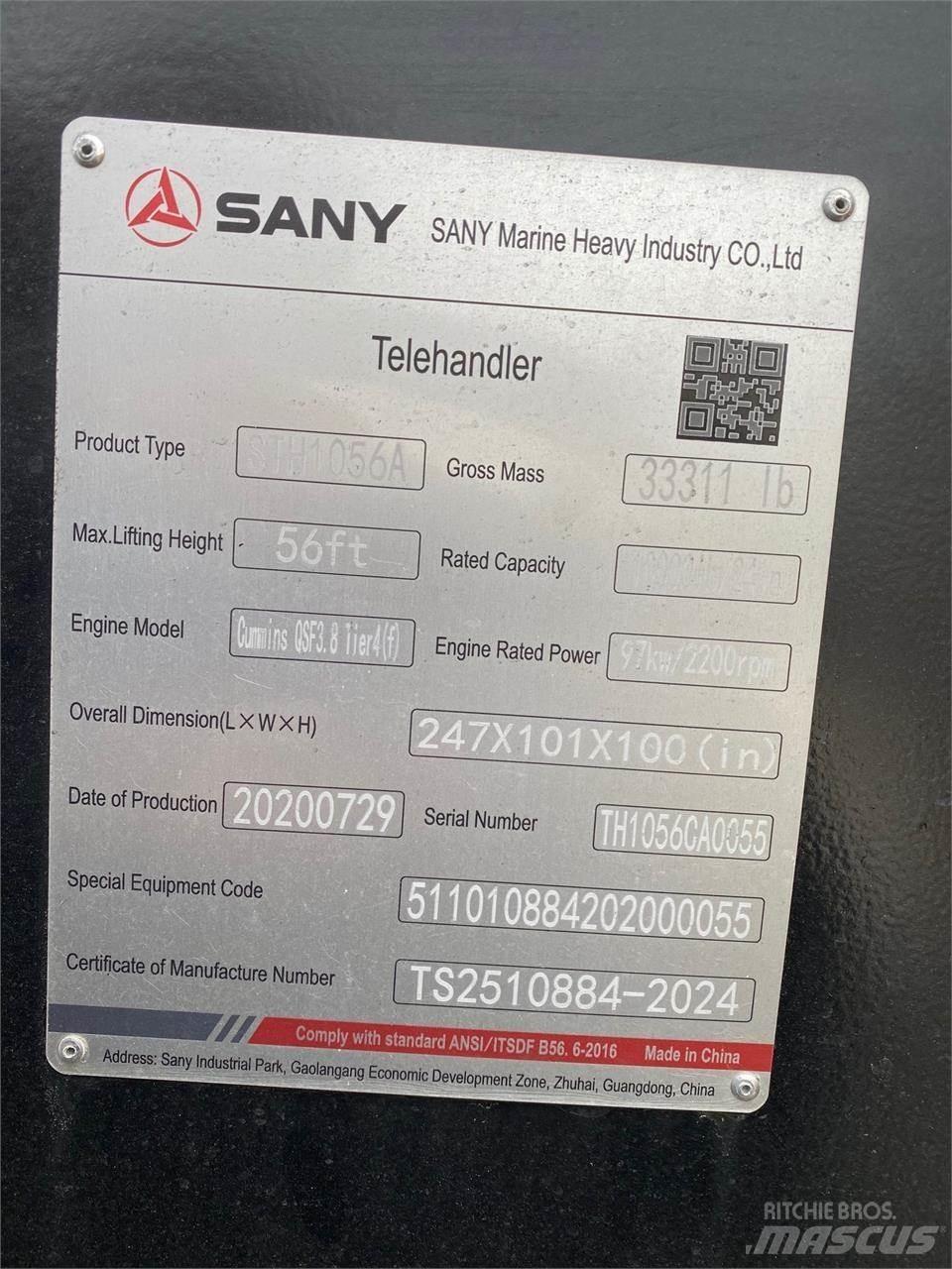 Sany STH1056A Teleskopik yükleyiciler