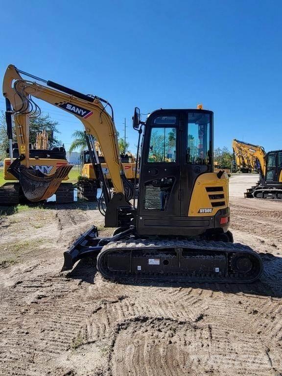 Sany SY50U Mini ekskavatörler, 7 tona dek
