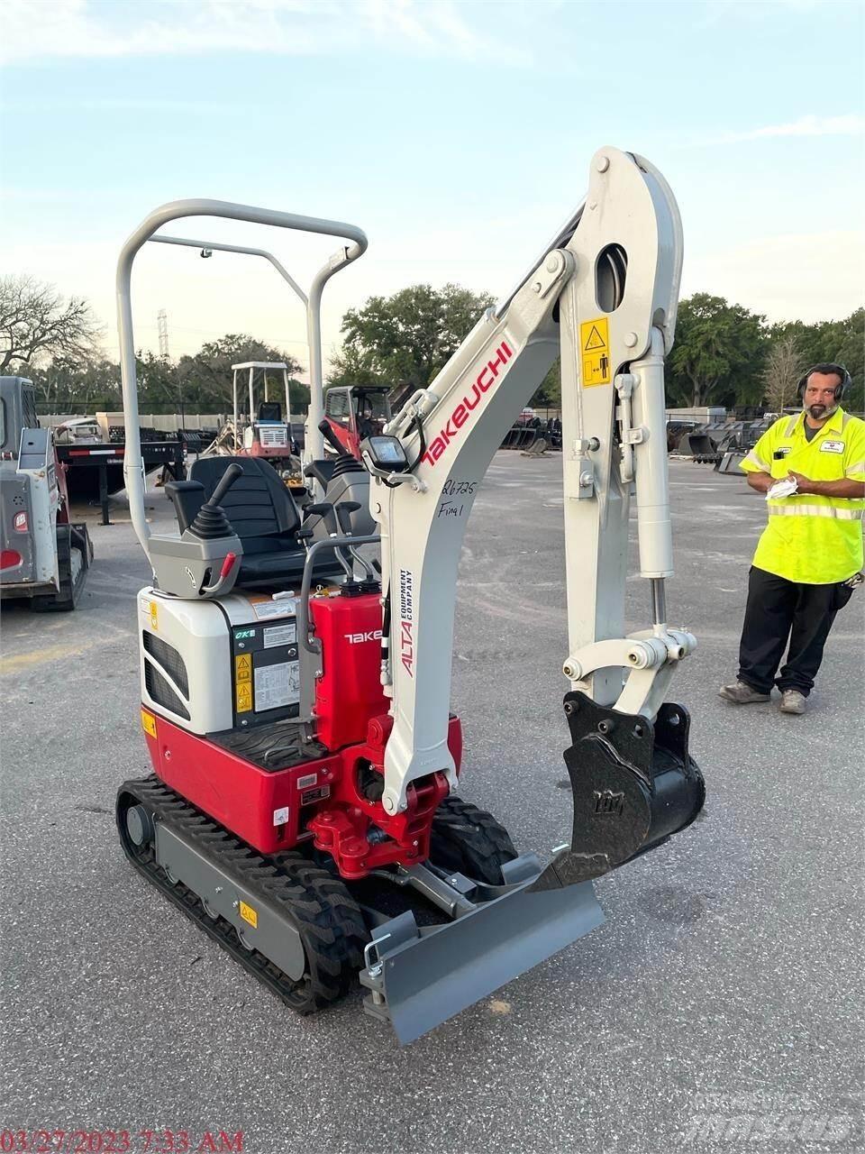 Takeuchi TB210R Mini ekskavatörler, 7 tona dek