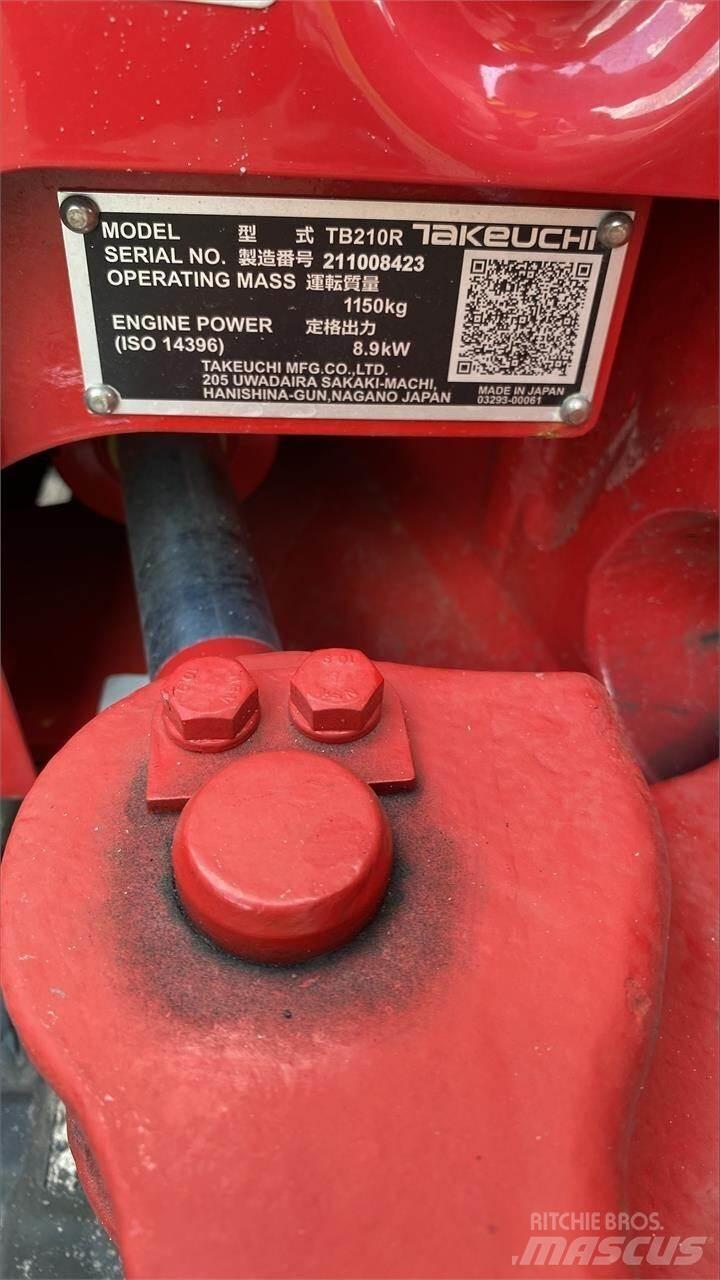 Takeuchi TB210R Mini ekskavatörler, 7 tona dek