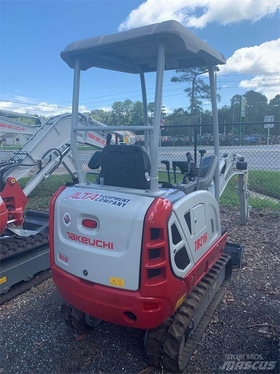 Takeuchi TB216 Mini ekskavatörler, 7 tona dek