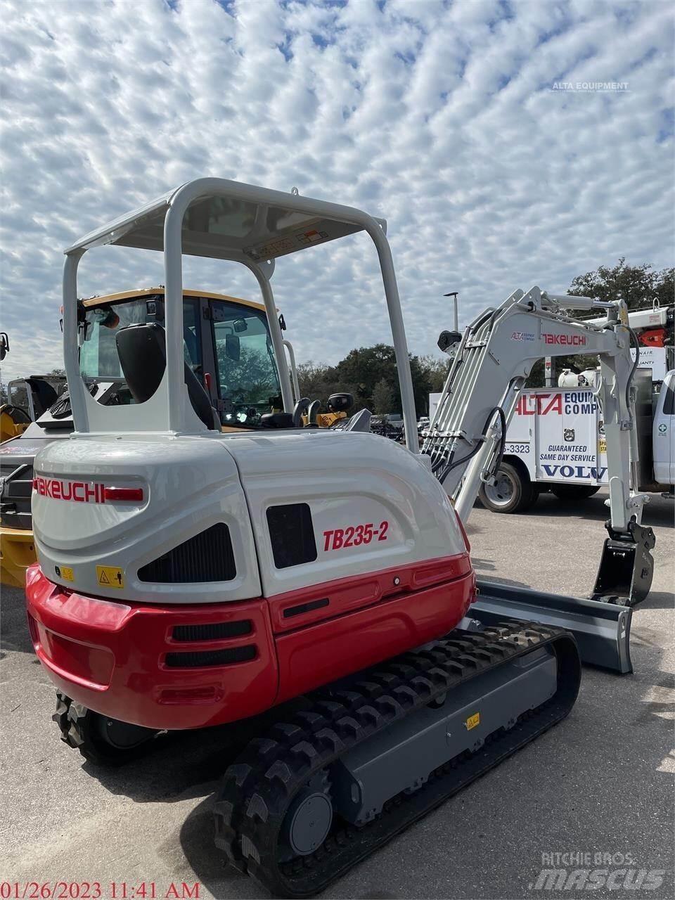 Takeuchi TB235-2 Mini ekskavatörler, 7 tona dek