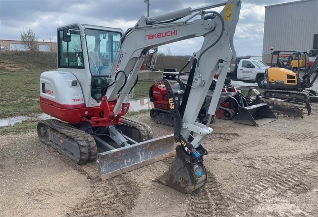 Takeuchi TB235-2 Mini ekskavatörler, 7 tona dek