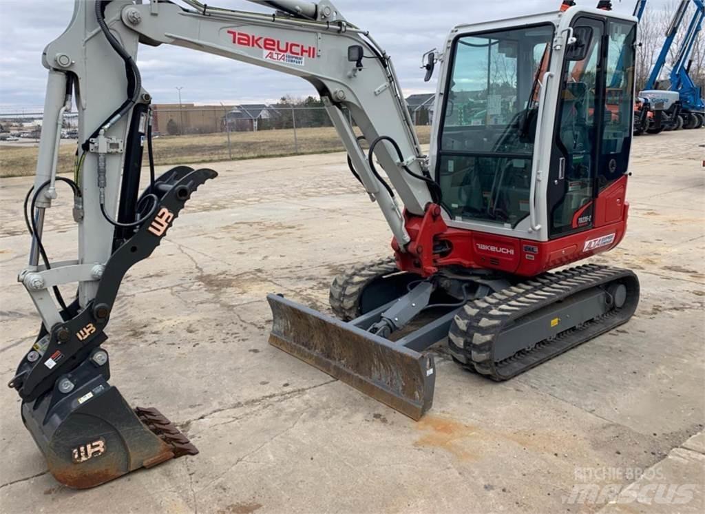 Takeuchi TB235-2 Mini ekskavatörler, 7 tona dek