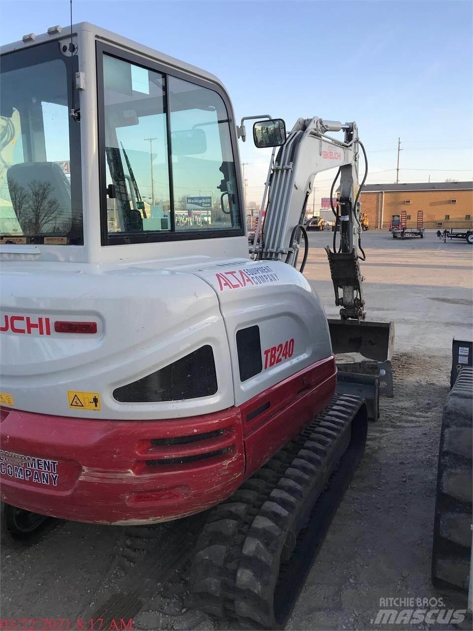 Takeuchi TB240 Mini ekskavatörler, 7 tona dek