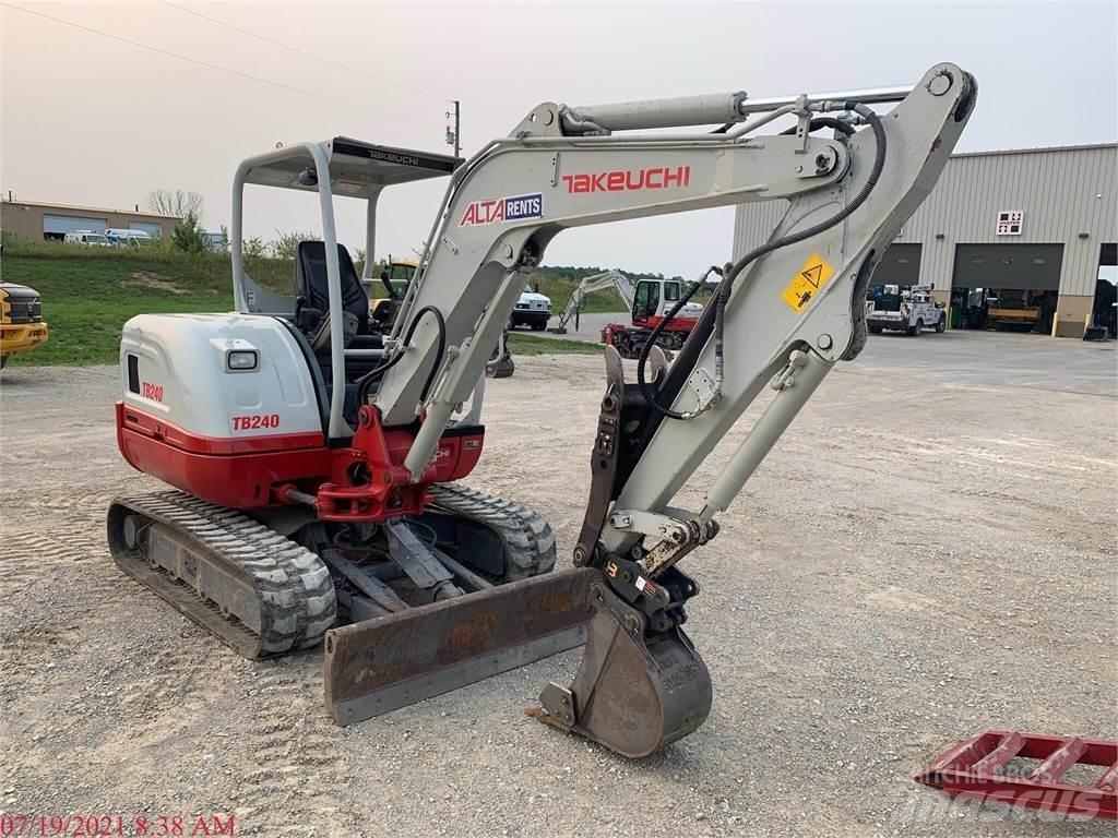 Takeuchi TB240 Mini ekskavatörler, 7 tona dek