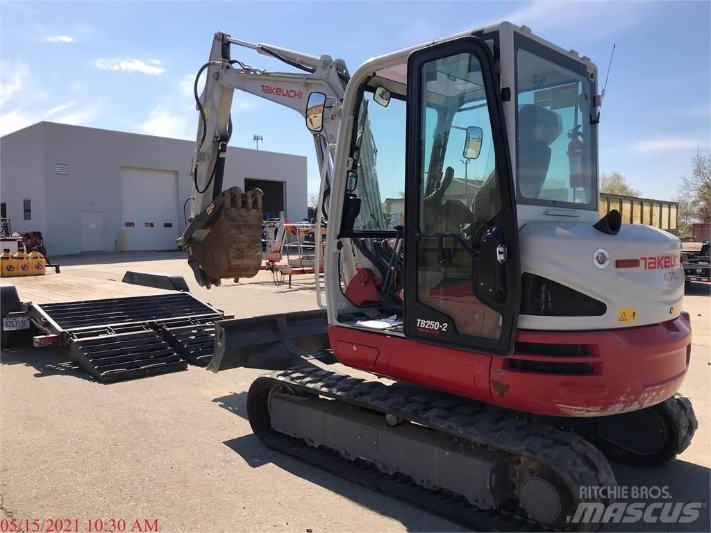 Takeuchi TB250-2 Mini ekskavatörler, 7 tona dek