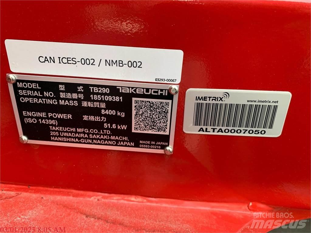 Takeuchi TB290 Paletli ekskavatörler