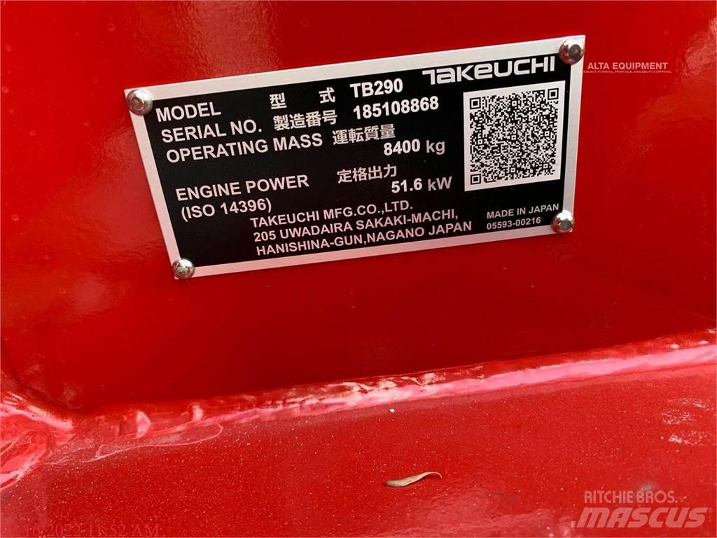 Takeuchi TB290 Paletli ekskavatörler