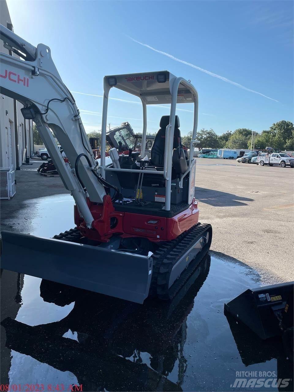 Takeuchi TB335R Mini ekskavatörler, 7 tona dek