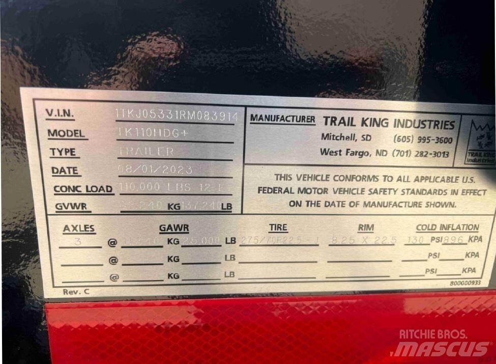 Trail King  Low loader yari çekiciler