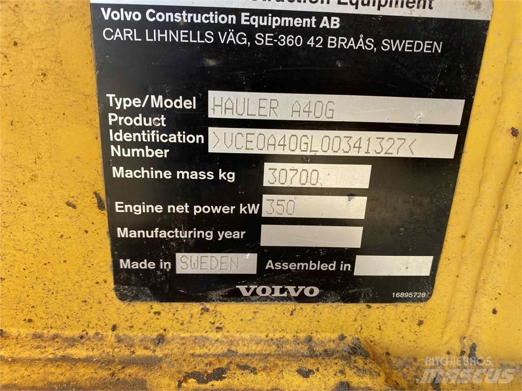Volvo A40G Belden kirma kaya kamyonu