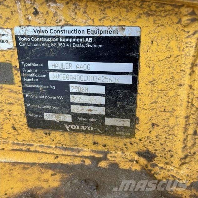 Volvo A40G Belden kirma kaya kamyonu