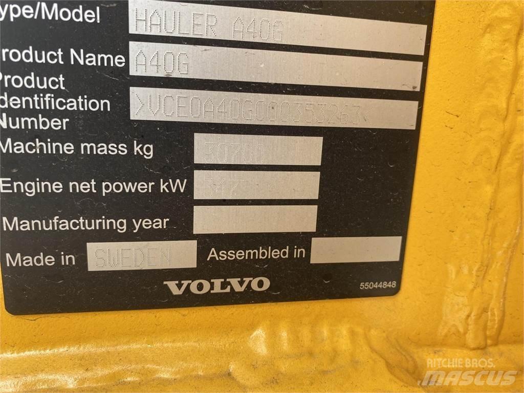 Volvo A40G Belden kirma kaya kamyonu