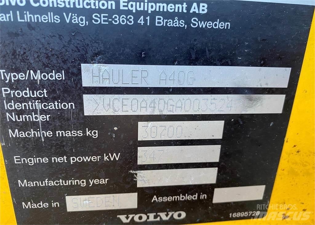 Volvo A40G Belden kirma kaya kamyonu