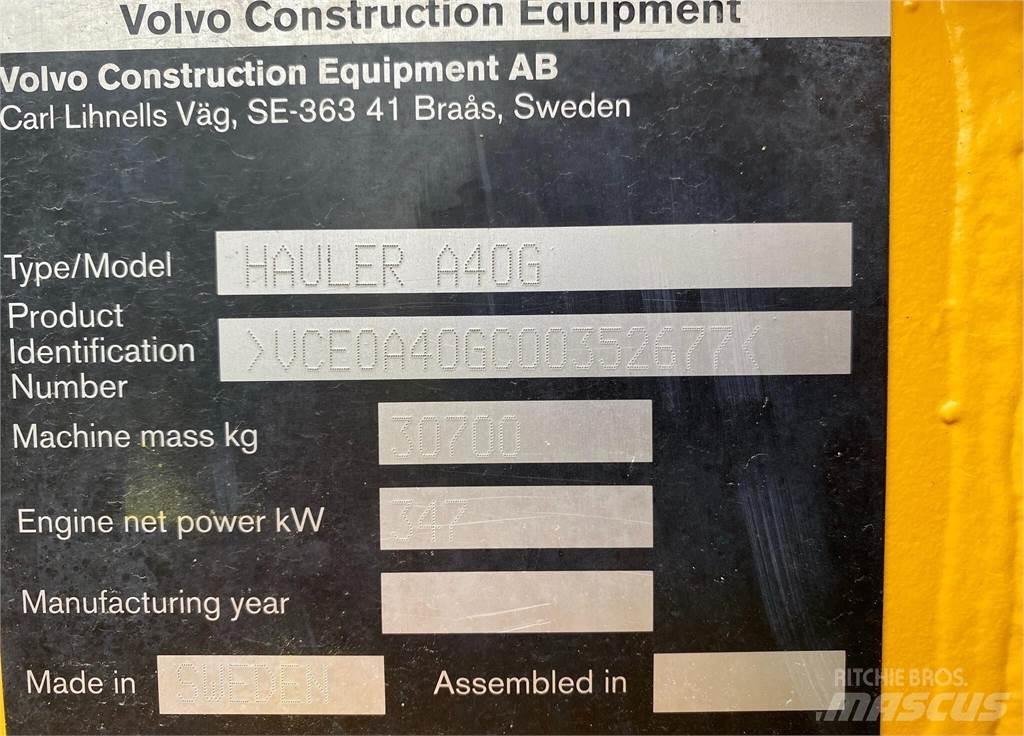 Volvo A40G Belden kirma kaya kamyonu