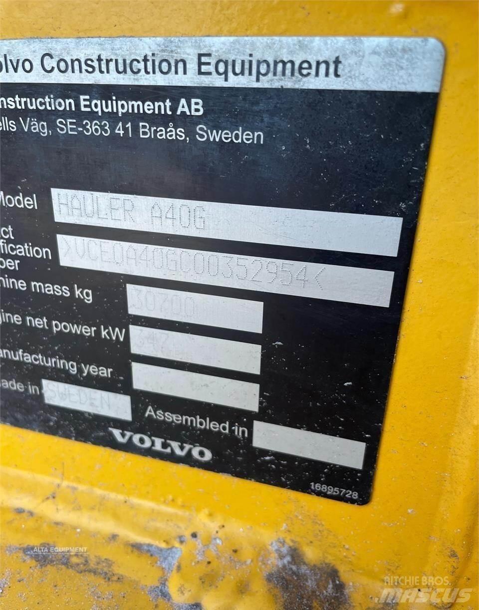 Volvo A40G Belden kirma kaya kamyonu