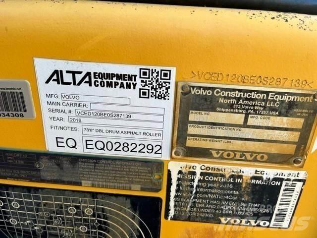 Volvo DD120B Çift tamburlu silindirler
