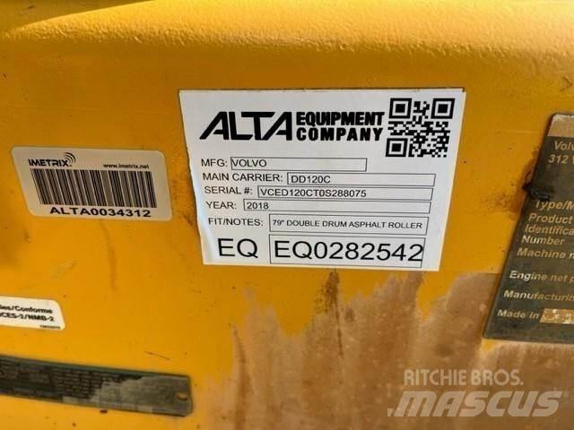 Volvo DD120C Çift tamburlu silindirler