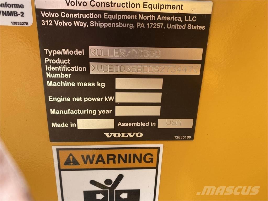 Volvo DD35B Çift tamburlu silindirler