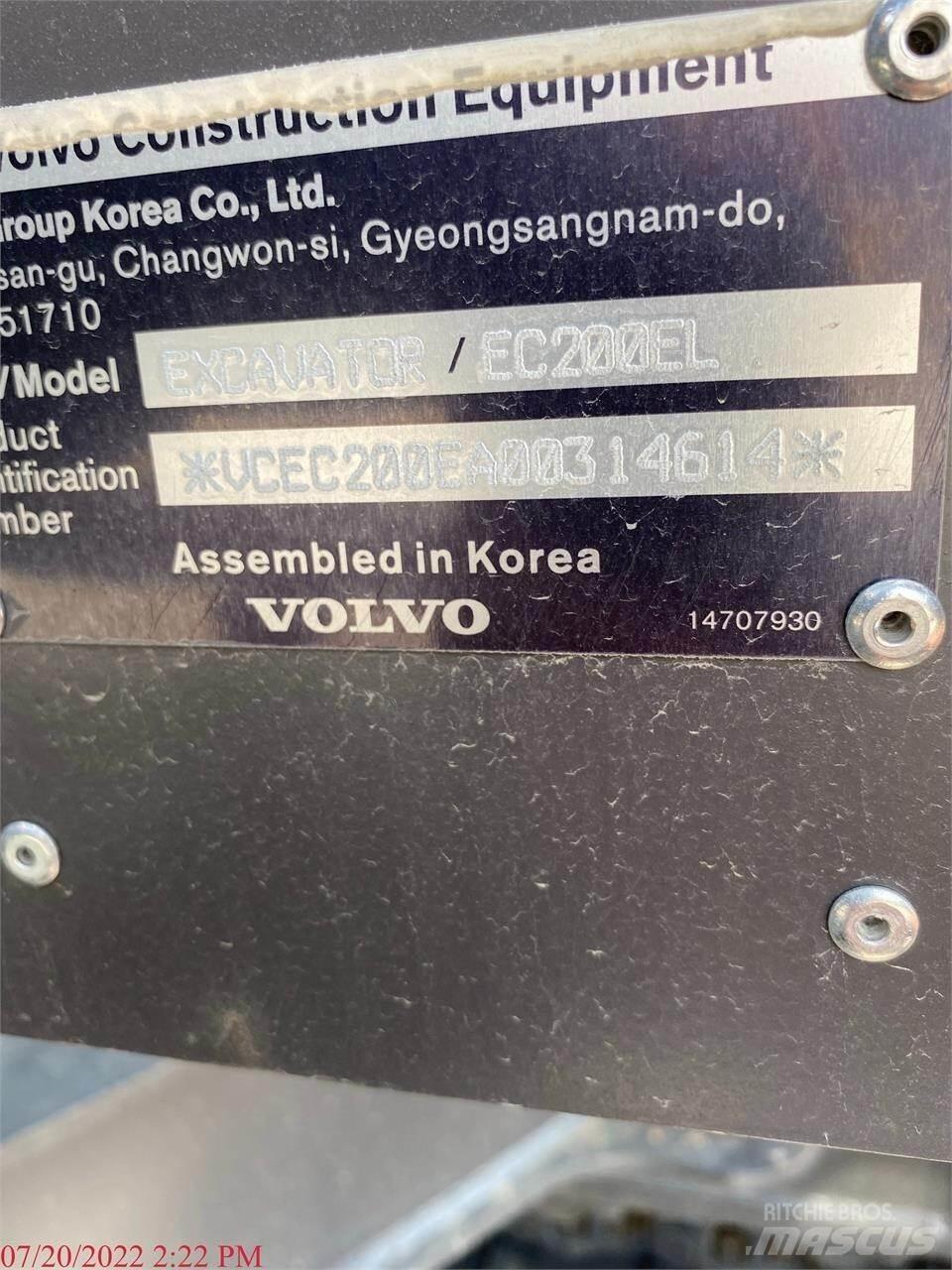 Volvo EC200EL Paletli ekskavatörler