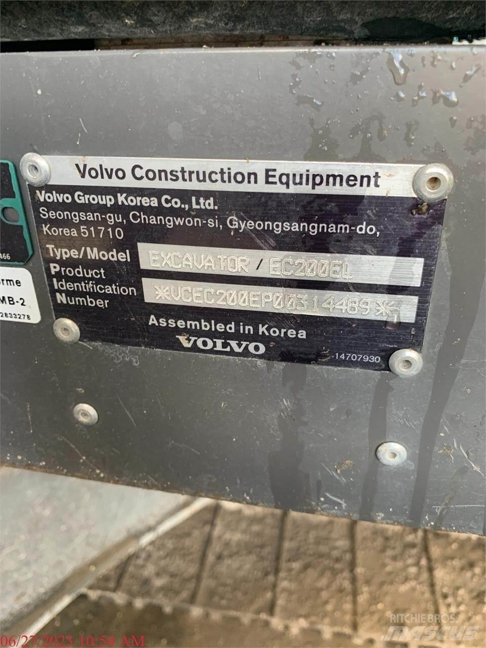 Volvo EC200EL Paletli ekskavatörler