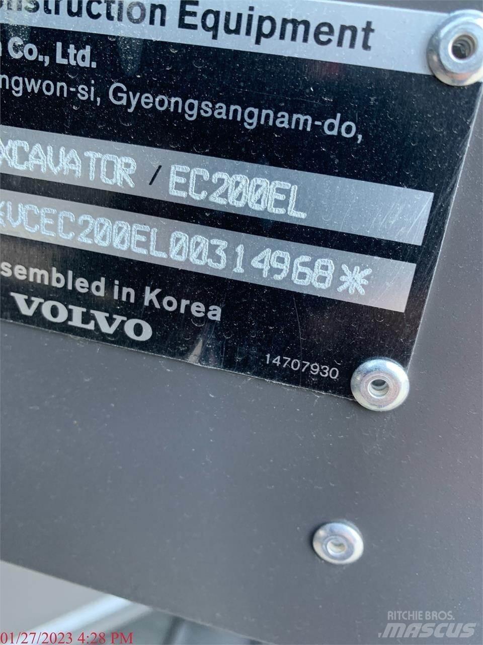 Volvo EC200EL Paletli ekskavatörler