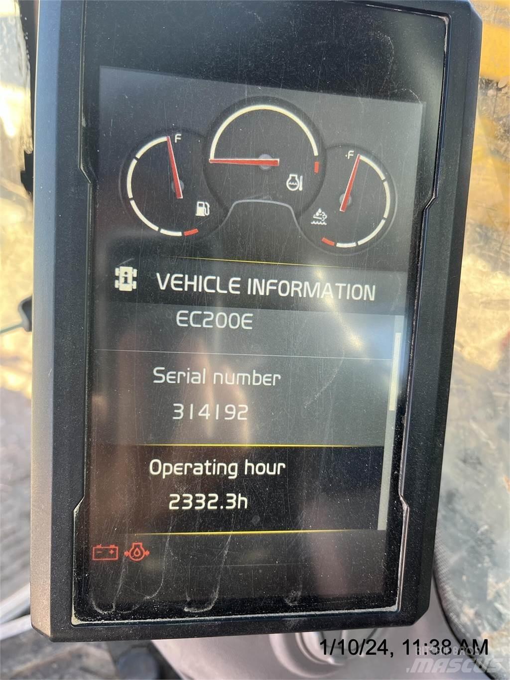 Volvo EC200EL Paletli ekskavatörler