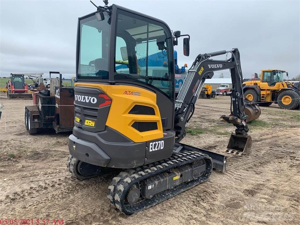 Volvo EC27D Mini ekskavatörler, 7 tona dek