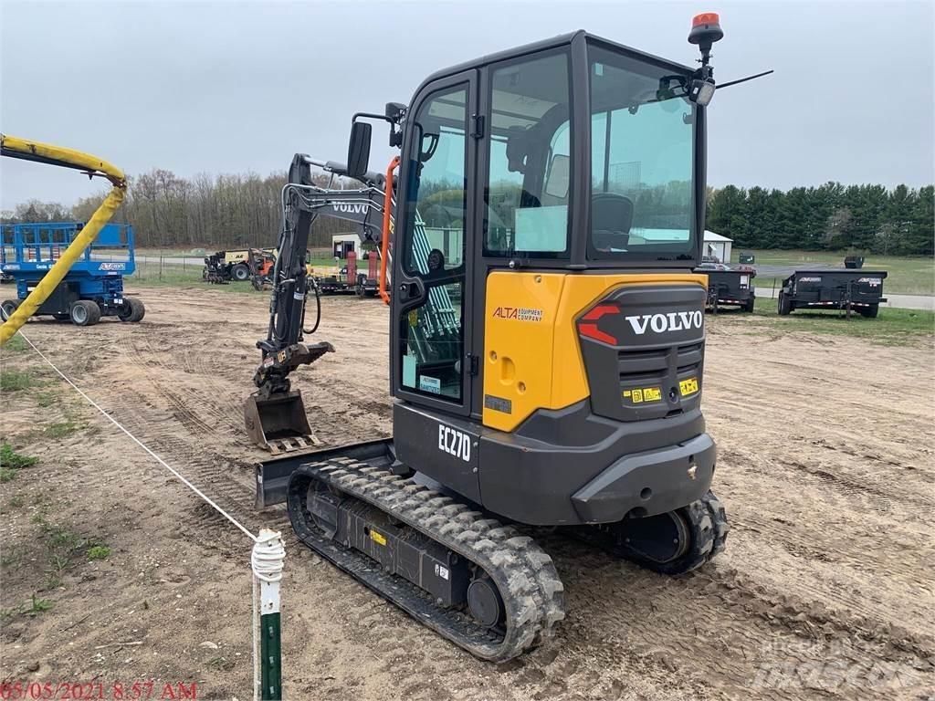 Volvo EC27D Mini ekskavatörler, 7 tona dek