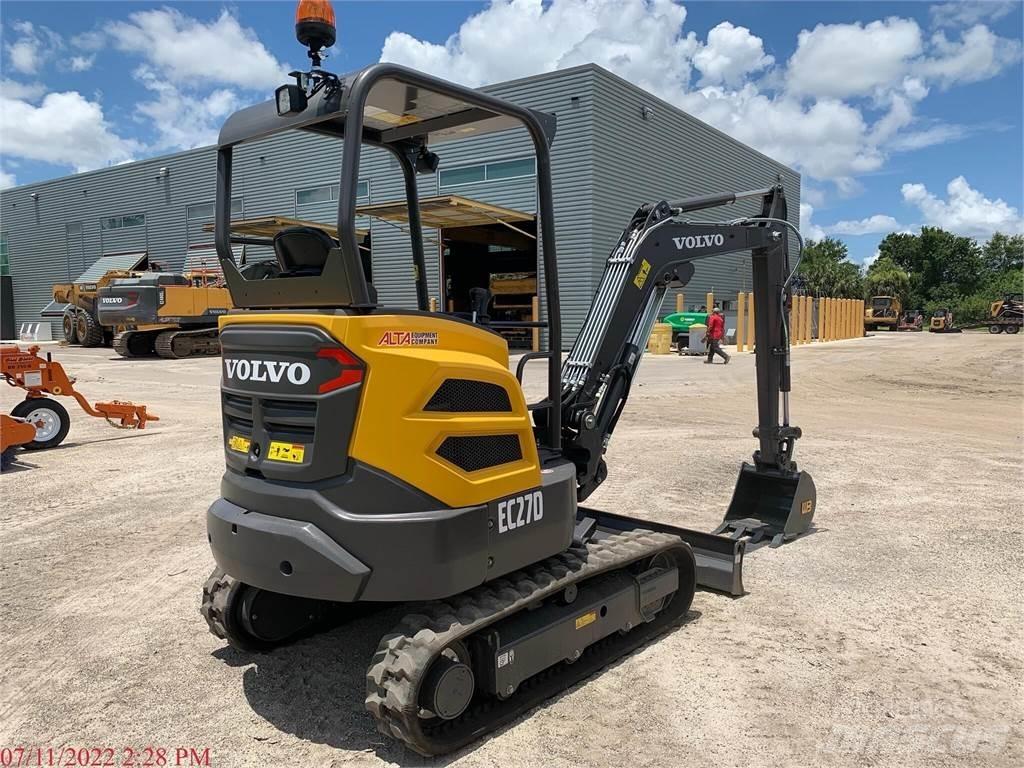 Volvo EC27D Mini ekskavatörler, 7 tona dek