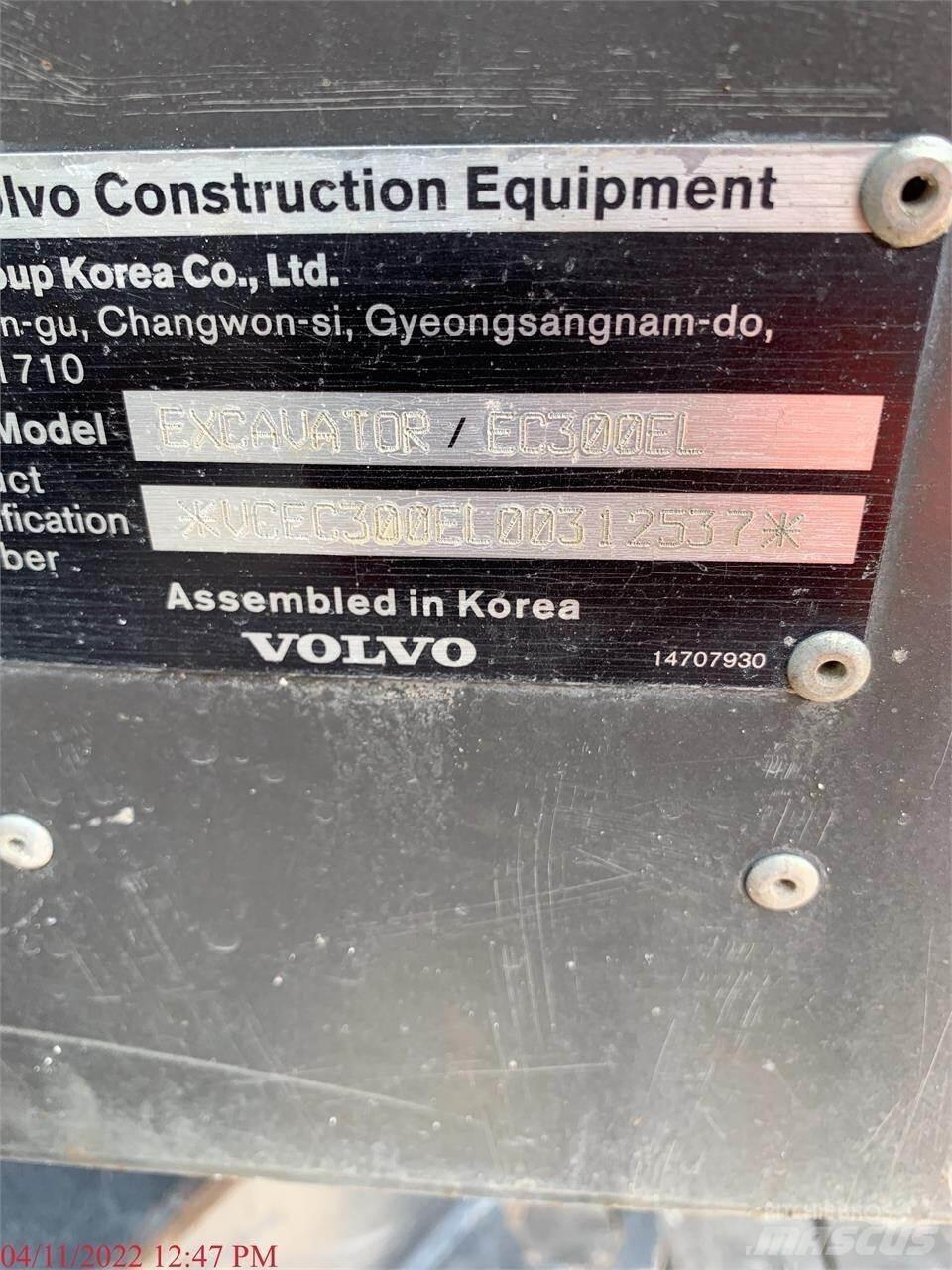 Volvo EC300EL Paletli ekskavatörler