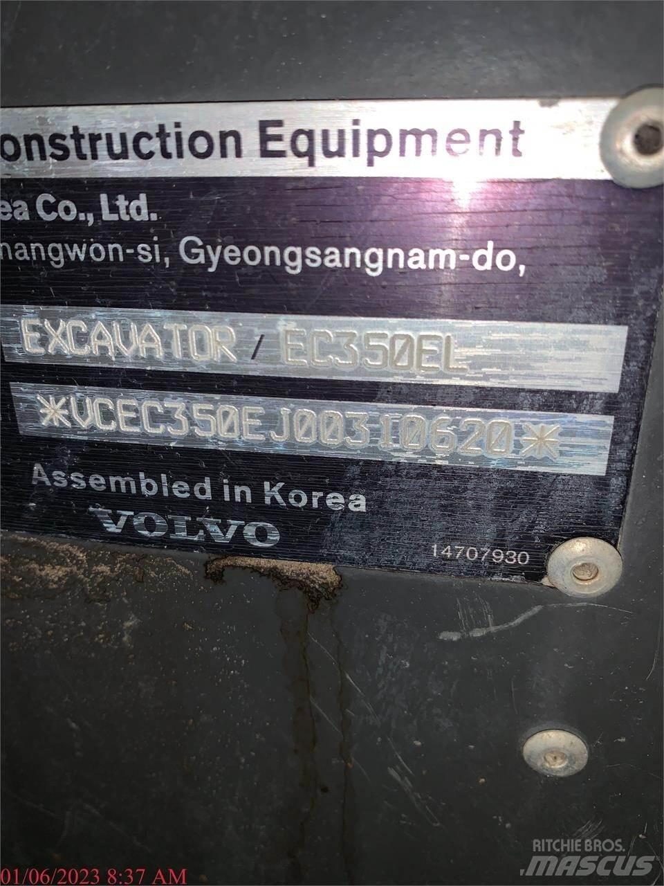 Volvo EC350EL Paletli ekskavatörler