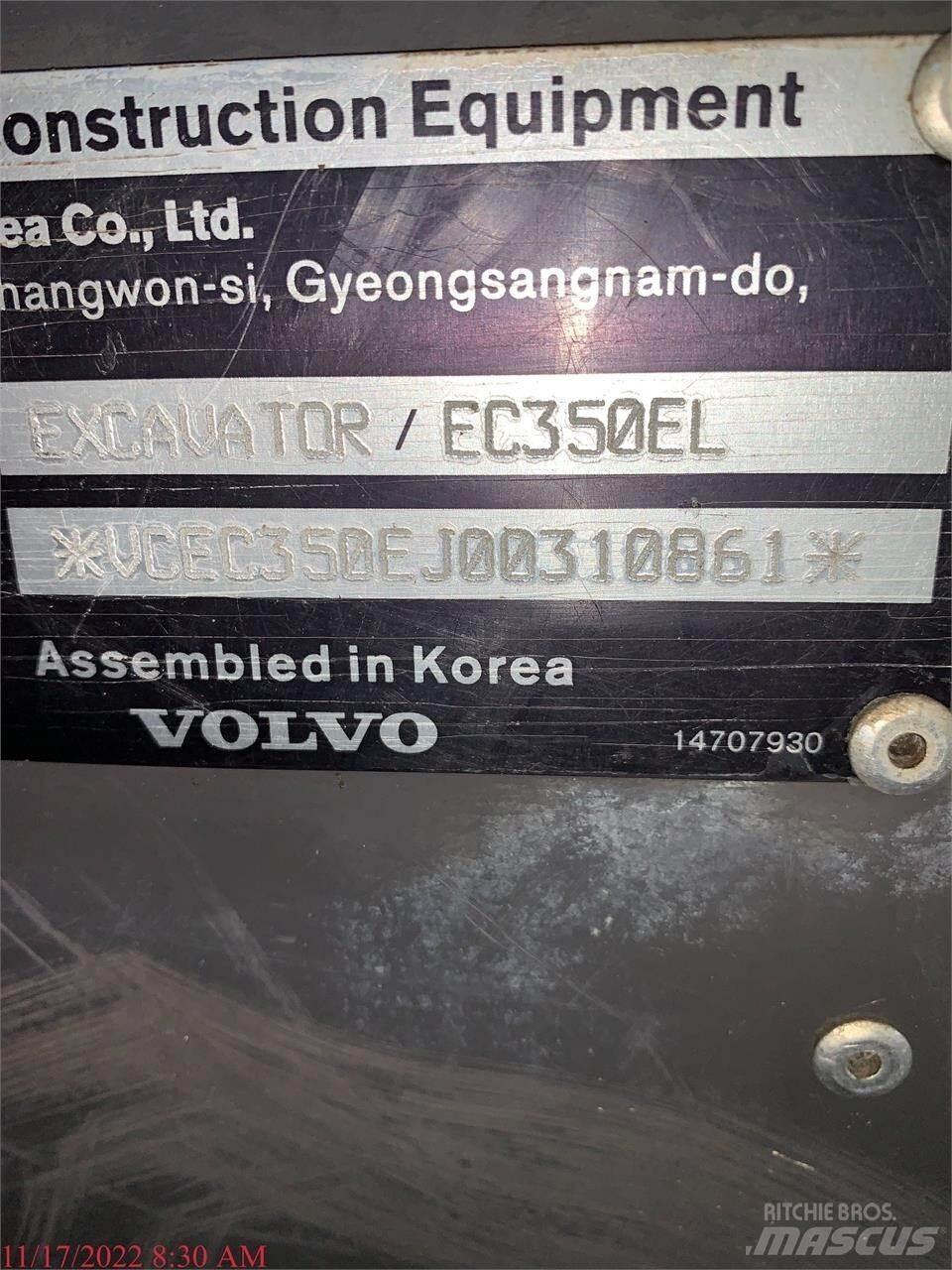 Volvo EC350EL Paletli ekskavatörler