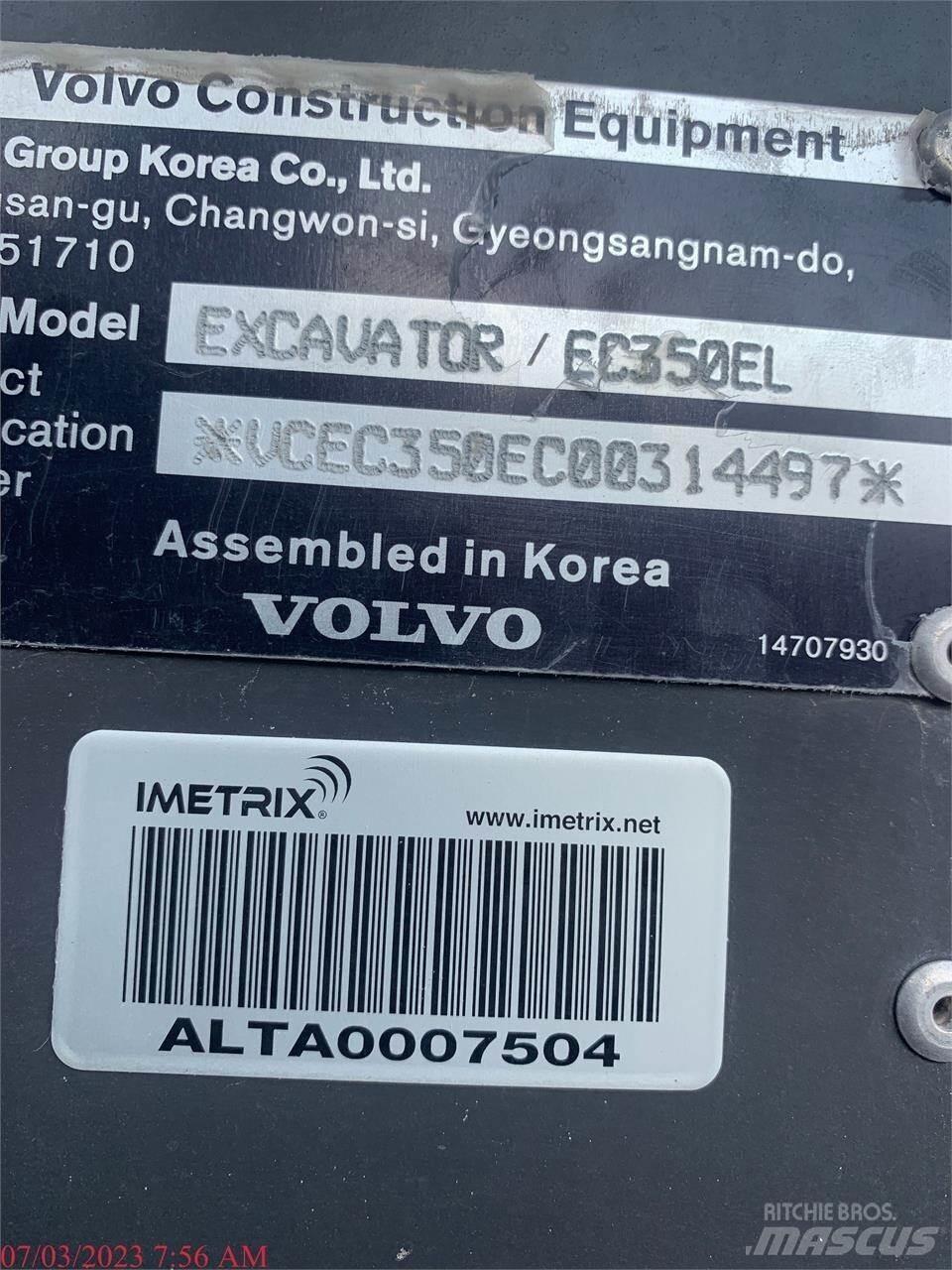 Volvo EC350EL Paletli ekskavatörler