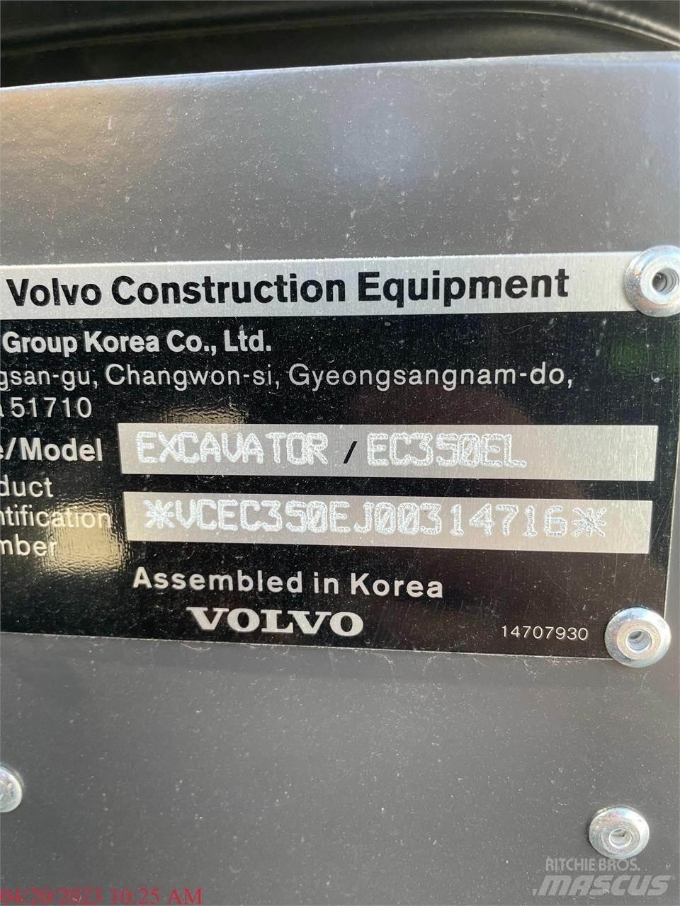 Volvo EC350EL Paletli ekskavatörler
