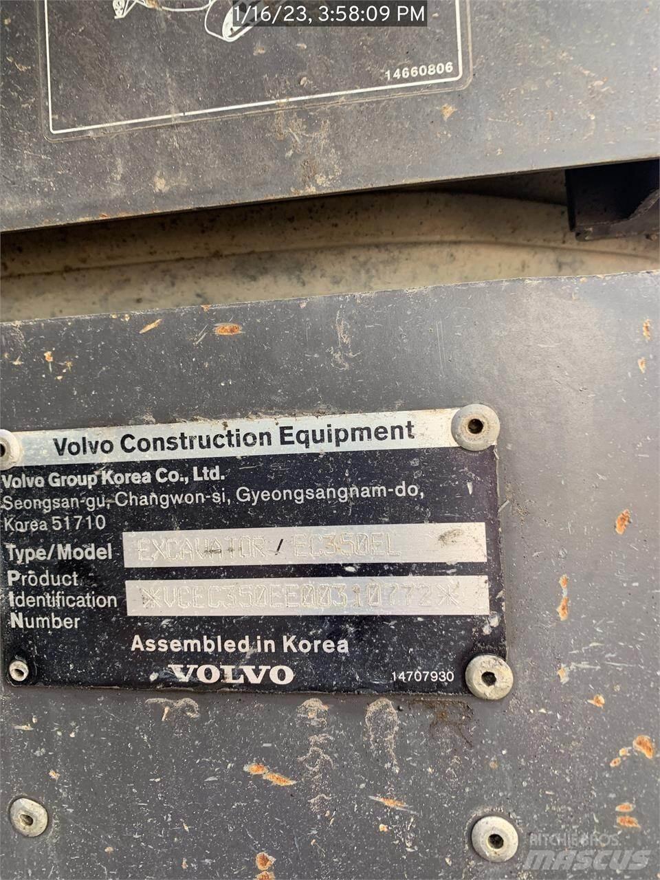 Volvo EC350EL Paletli ekskavatörler