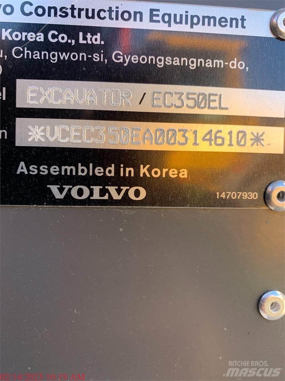 Volvo EC350EL Paletli ekskavatörler