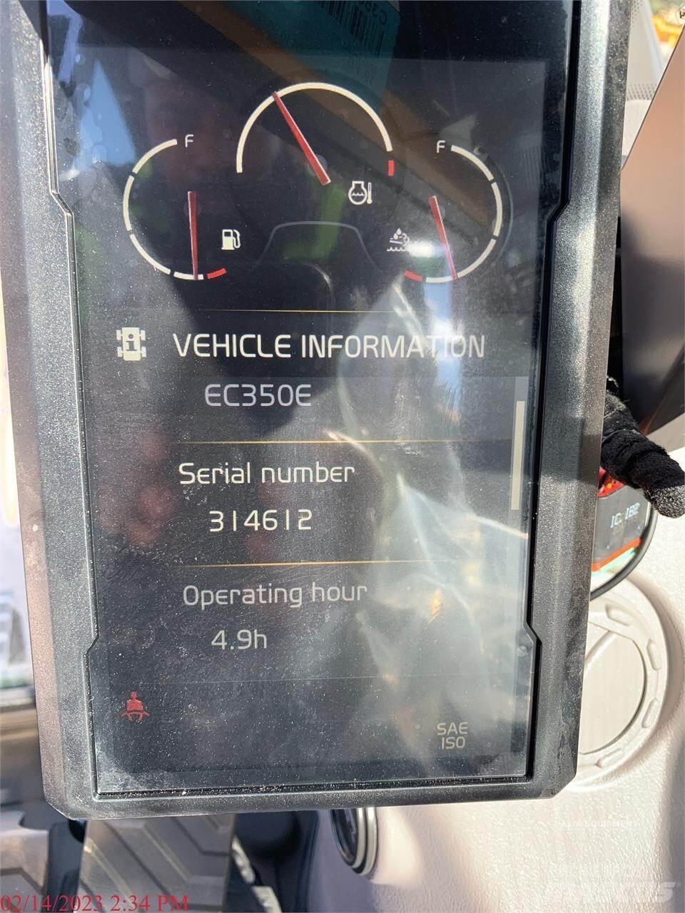 Volvo EC350EL Paletli ekskavatörler