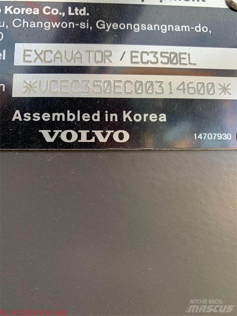 Volvo EC350EL Paletli ekskavatörler