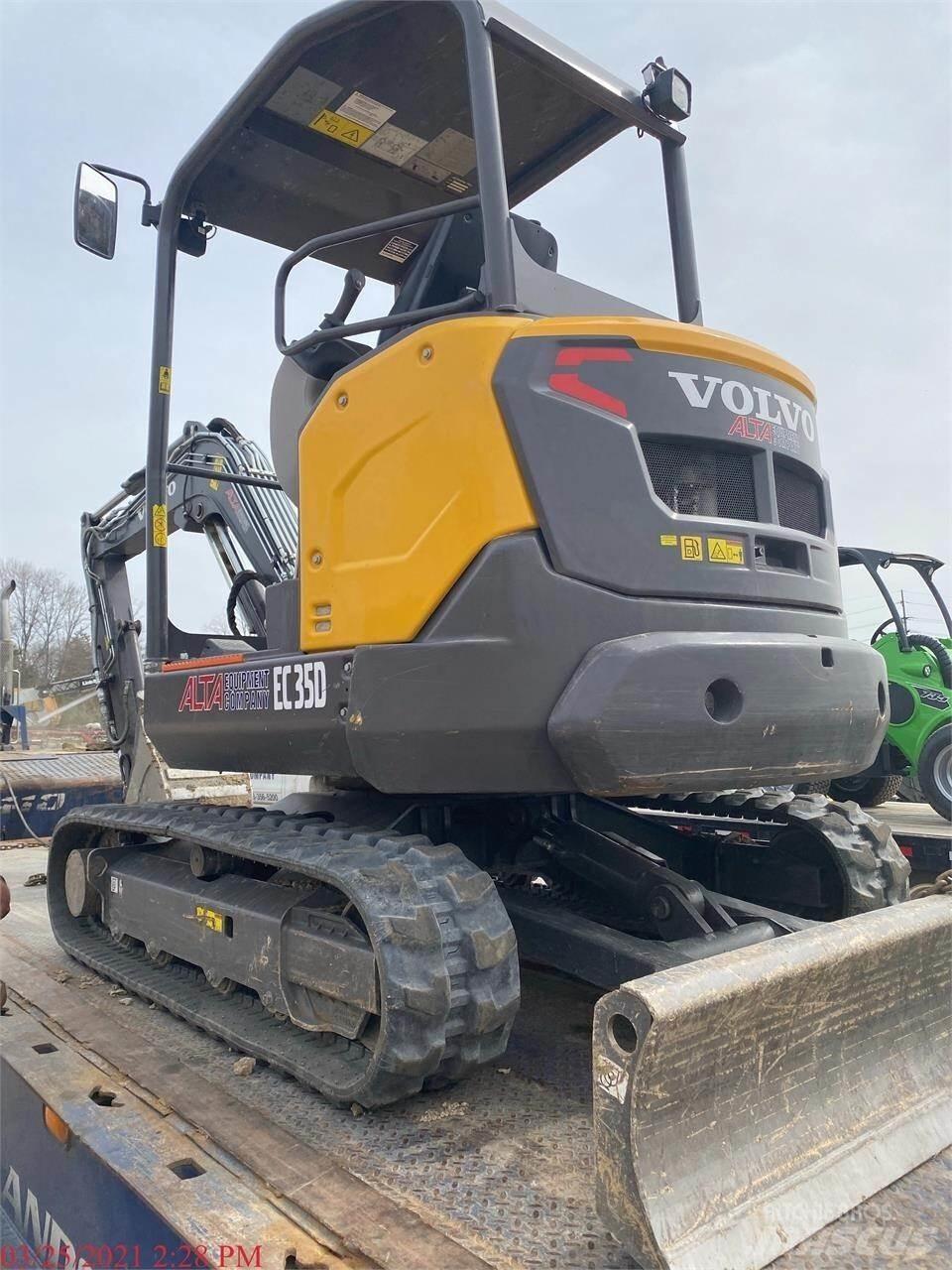 Volvo EC35D Mini ekskavatörler, 7 tona dek