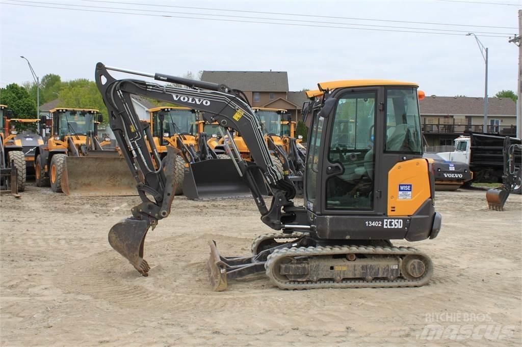Volvo EC35D Mini ekskavatörler, 7 tona dek