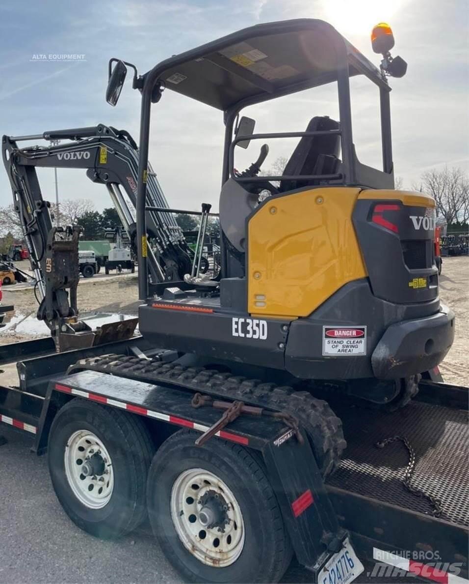 Volvo EC35D Mini ekskavatörler, 7 tona dek