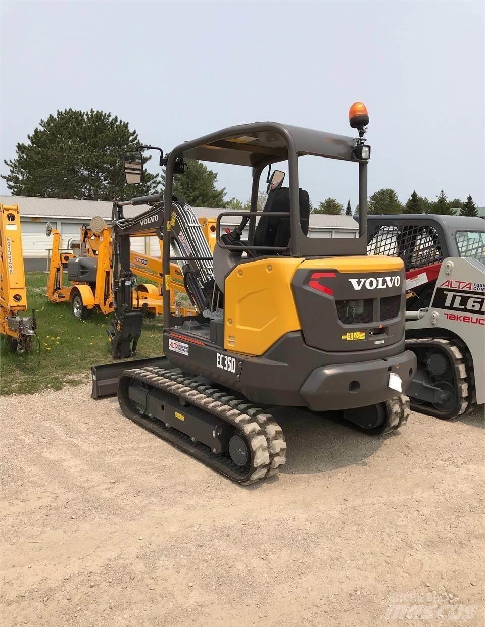 Volvo EC35D Mini ekskavatörler, 7 tona dek