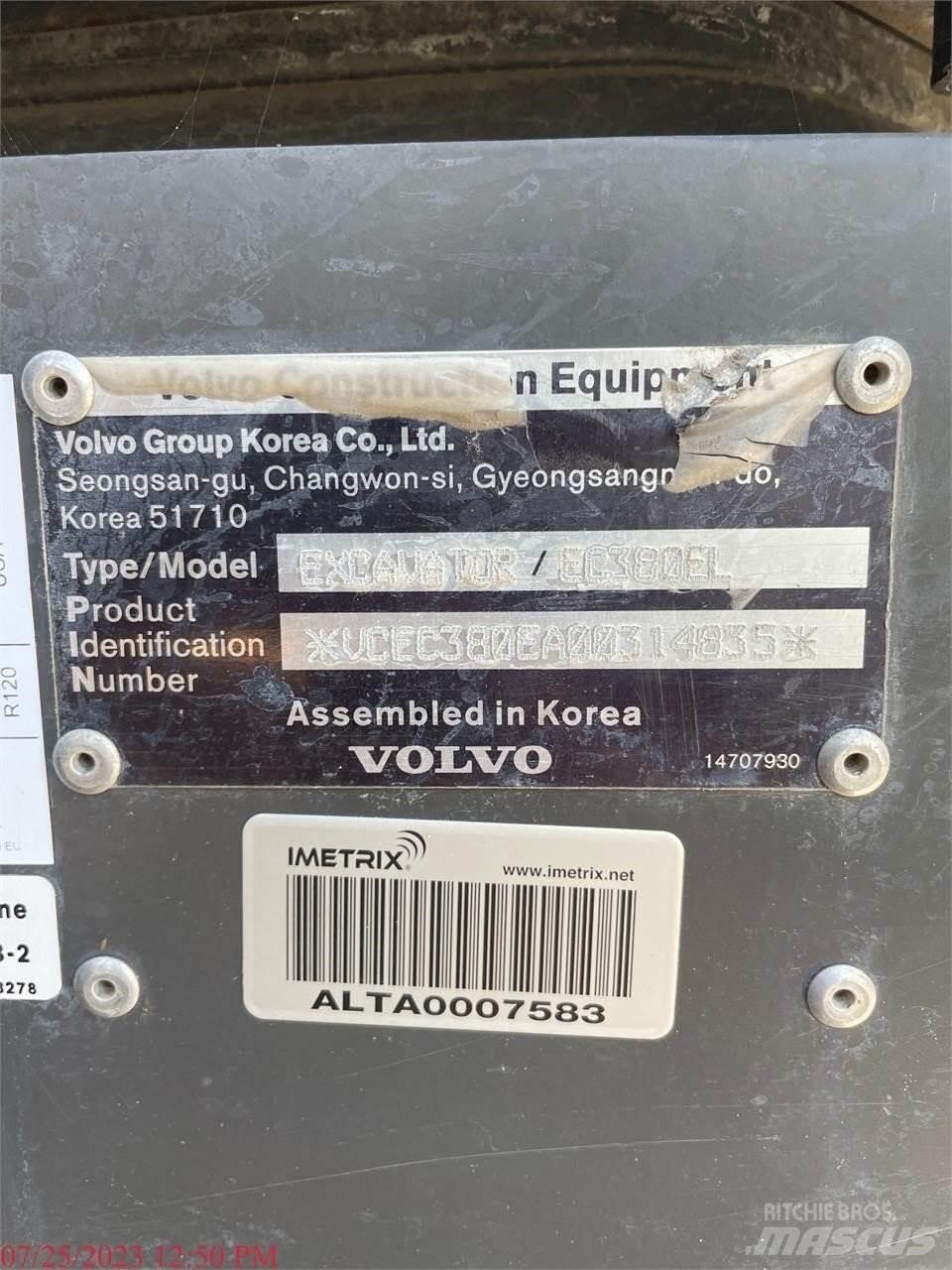 Volvo EC380EL Paletli ekskavatörler